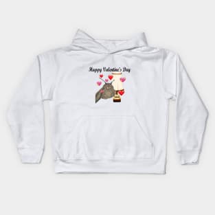 Valentine’s Day Moth and Lamp Kids Hoodie